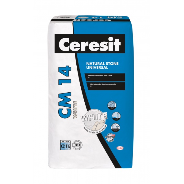 CERESIT CM 14 WHITE bílé lepidlo na mramor a mozaiku C2TE 25 kg