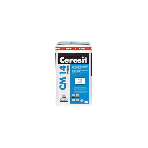 CERESIT | CM 14 WHITE | bílé lepidlo na mramor a mozaiku | C2TE | 25 kg