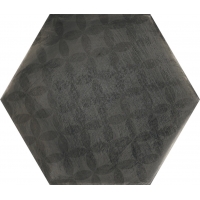 BOREAL antracita hexa | decor hidra | 23x27 | 01S | R9