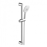 MEREO | sprchový set | třípolohová sprcha, stříbrná hadice 150cm, tyč 60cm | nerez,plast/c