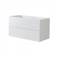 MEREO | AIRA | skříňka bez umyvadla | závěsná | 101cm | 2 zásuvky | bílá lesk