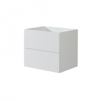 MEREO | AIRA | skříňka bez umyvadla | závěsná | 61cm | 2 zásuvky | bílá lesk