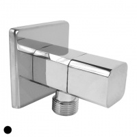 MEREO | Rohový kohout 1/2"x3/8" |  chromovaný |  bez filtru |  s keramickou kartuší a růži