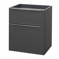 MEREO | MAILO |  koupelnová skříňka 605x700x476 mm |  spodní |  antracit |  2 zásuvky