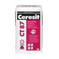CERESIT | CT 87 | WHITE FLEXIBLE | bílá lepící stěrková malta | EPS | MW | 25kg