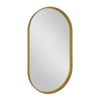 SAPHO | AVONA | zrcadlo v rámu | ovál | 40x70 | zlatá mat