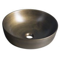 SAPHO | PRIORI | umyvadlo keramické | na desku | kruhové | pr.41,5cm | bronz