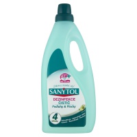 SANYTOL | desinfekční univerzální čistič podlahy a plochy 4 účinky | limetka | 1L