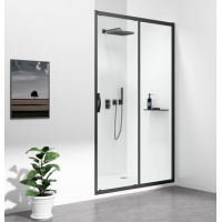 GELCO | SIGMA SIMPLY BLACK | sprchové dveře | dvoudílné | š.100 | v.190 | sklo 6mm čiré