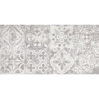 LONDON blanco/gris | decor hidraulico | 25x50 | 01S