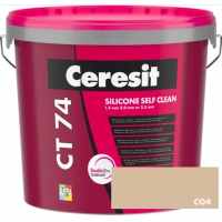 CERESIT | CT 74 | hlazená silikonová omítka | COLORADO 4 | 1,5mm | sk.A | 25kg 