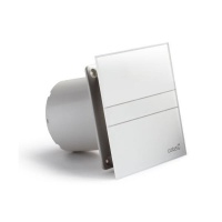 SAPHO | E-100 GST | axiální ventilátor s časovačem | pr.100 | plast/sklo bílá
