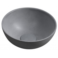 SAPHO | MINOR | umývátko beton | na desku | kruhové | pr.26cm | šedá mat