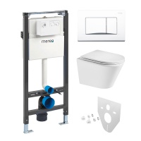 MEREO | WC SET - modul pro sádrokarton, závěsné WC, sedátko, tlačítko MM20, izolace 