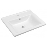 SAPHO | ZUNO | umyvadlo keramické | do nábytku i na zeď | 65cm | bílá